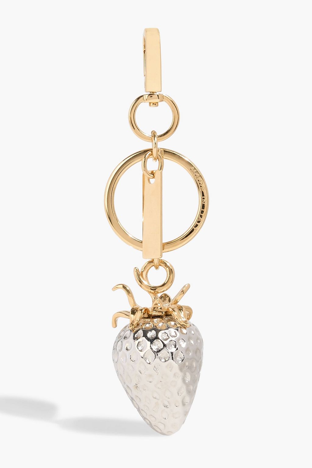 STELLA MCCARTNEY Gold and silver-tone keychain