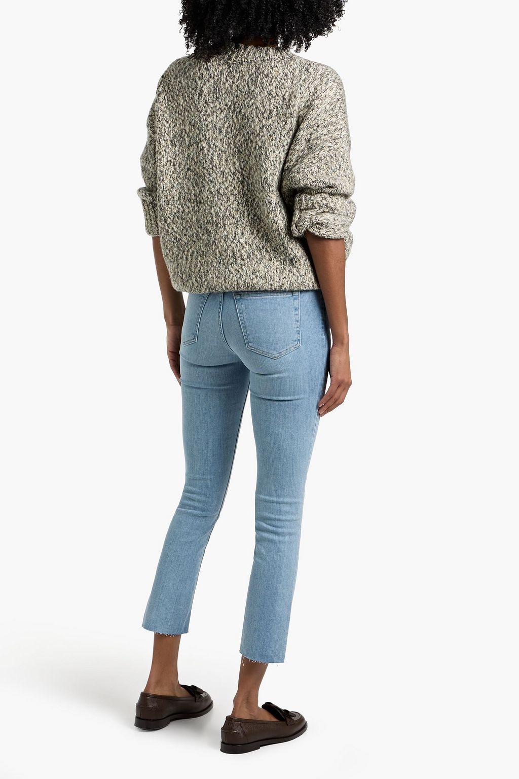 FRAME Le High Straight high-rise slim-leg jeans
