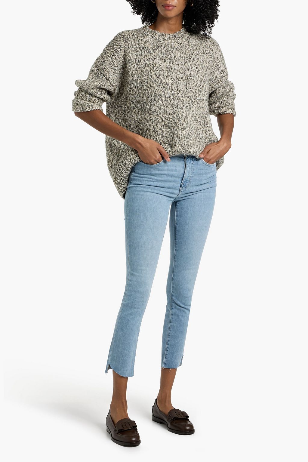 FRAME Le High Straight high-rise slim-leg jeans