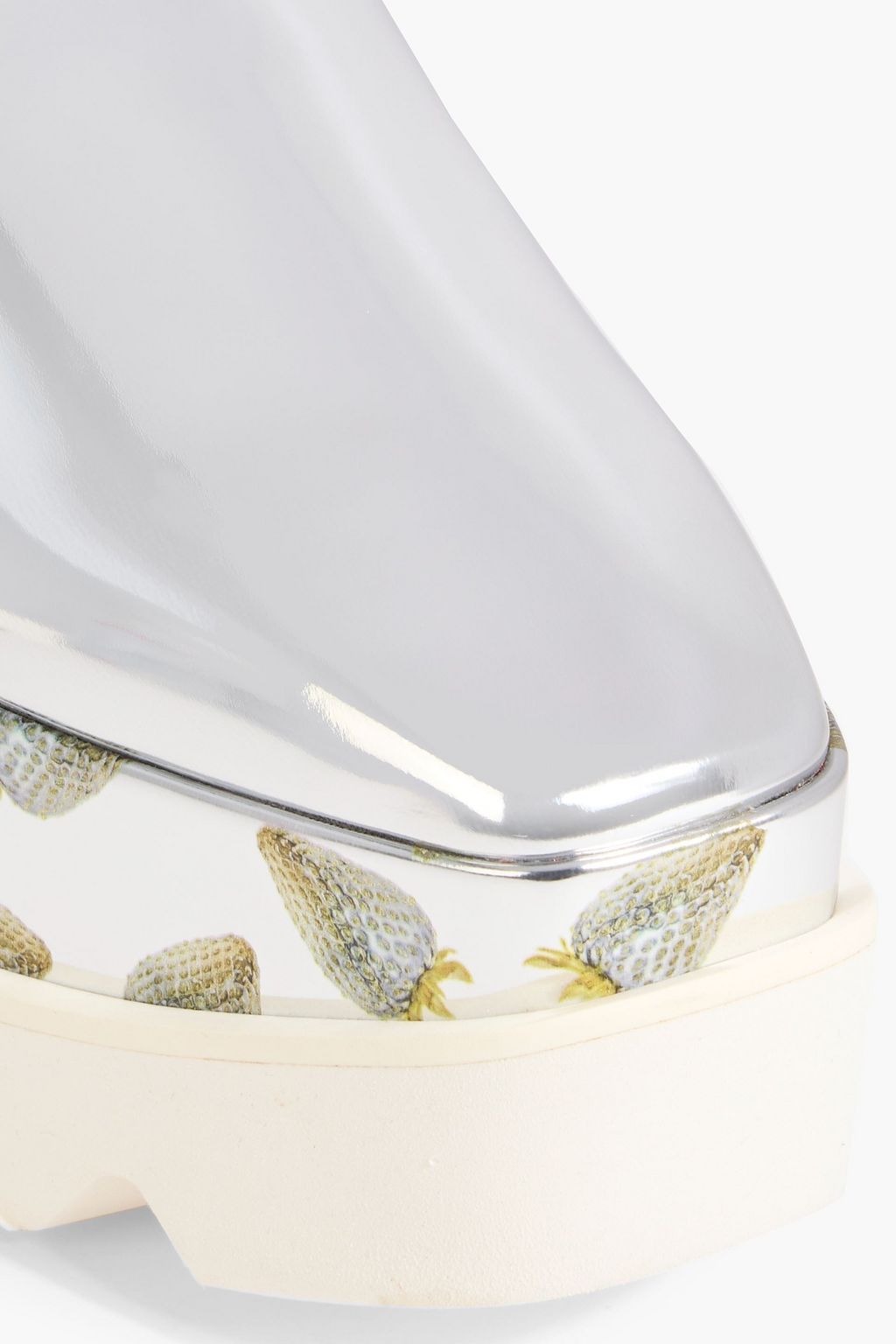 STELLA MCCARTNEY Elyse printed mirrored platform brogues