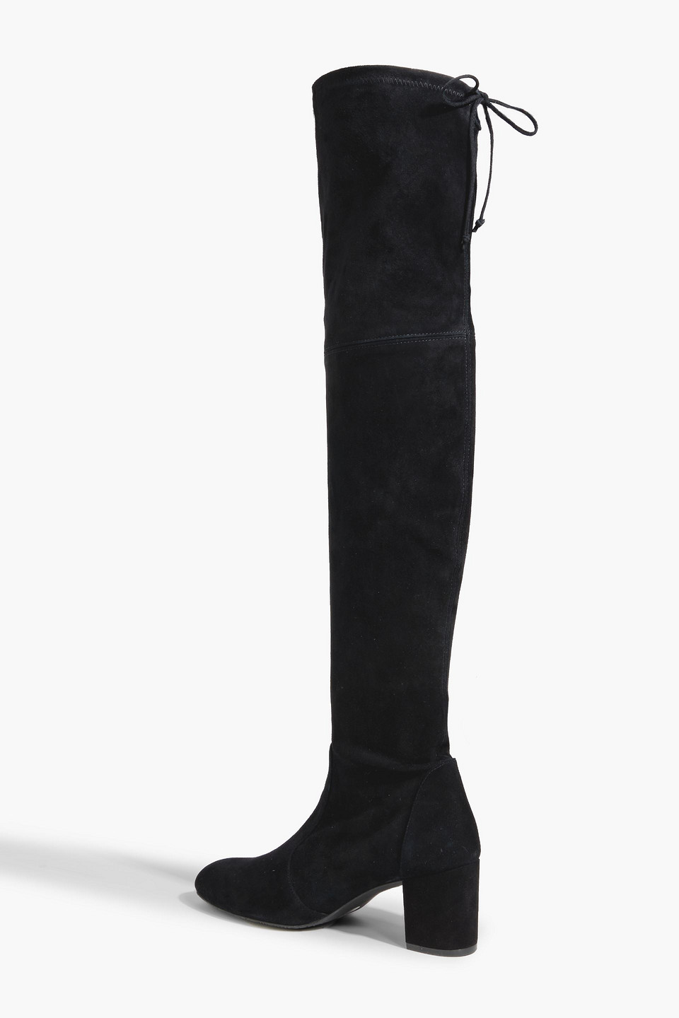 Stuart Weitzman Yuliana Suede Over-the-knee Boots In Black