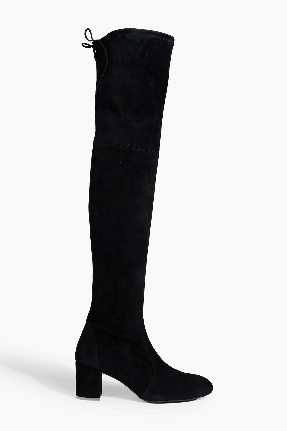Stuart Weitzman Yuliana Suede Over-the-knee Boots In Black
