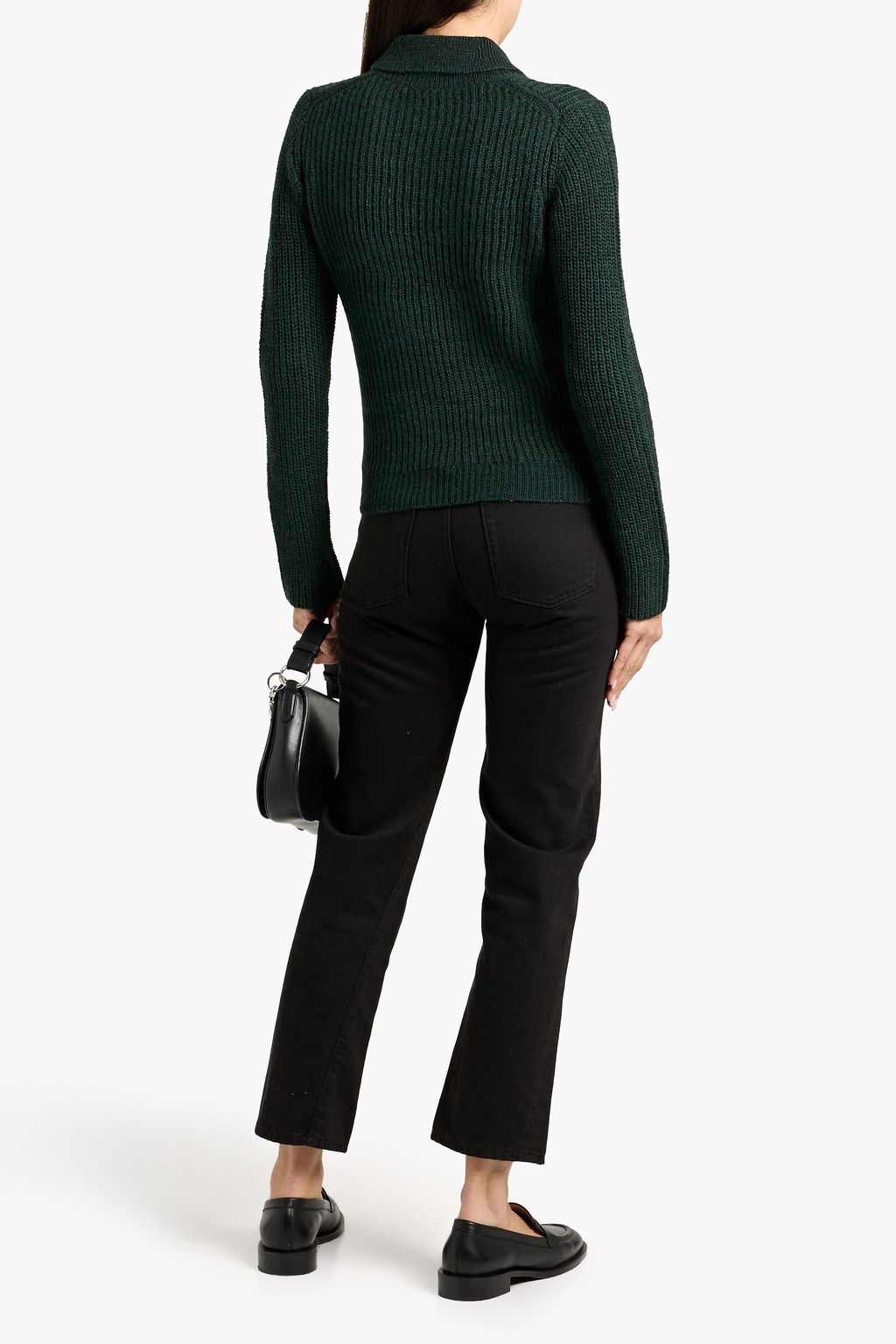 RAG & BONE Madix ribbed-knit polo sweater