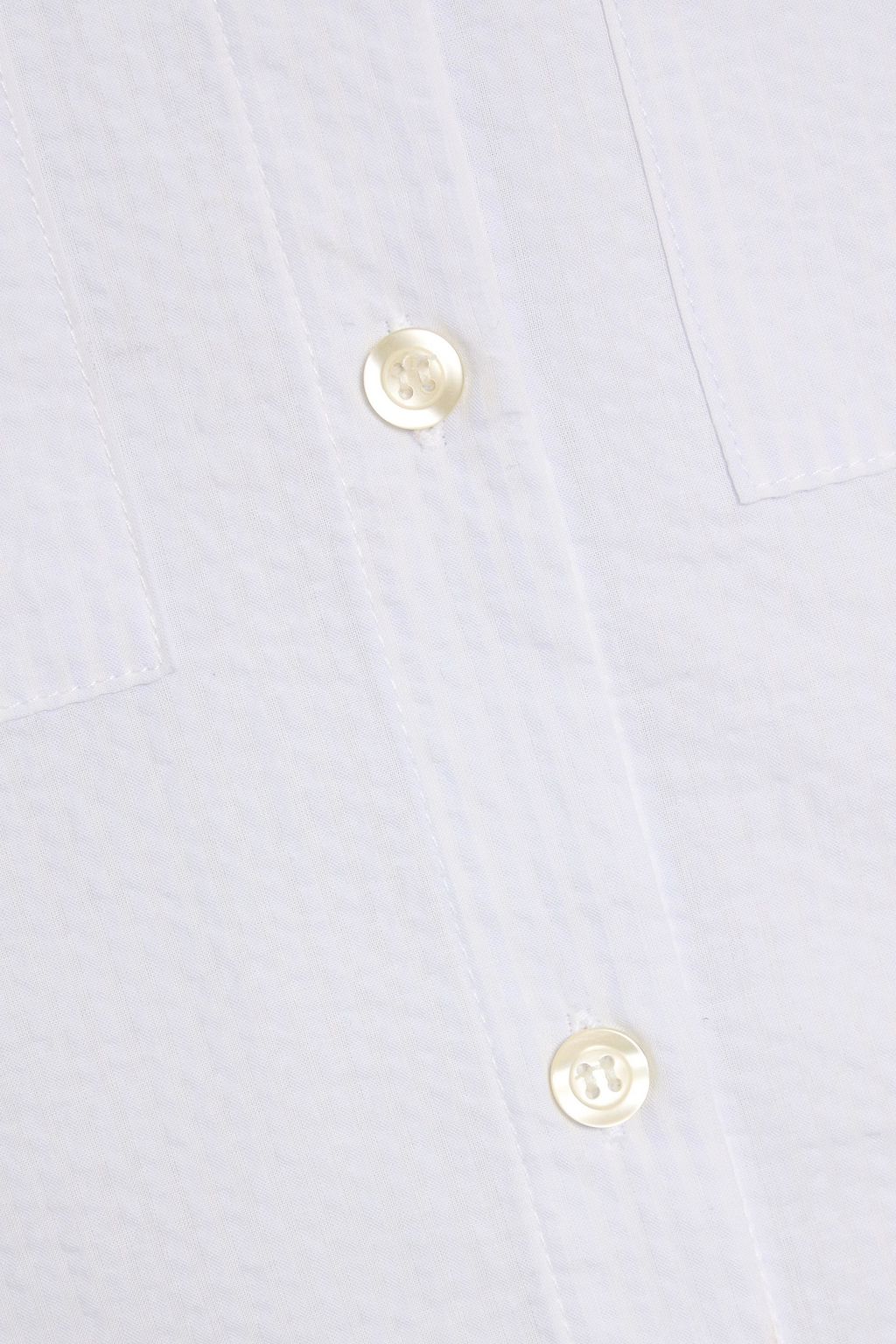 FRAME Cotton-seersucker shirt