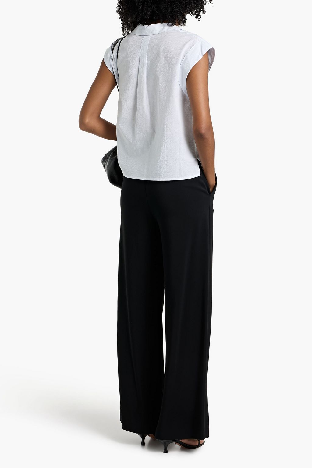 FRAME Cotton-seersucker shirt