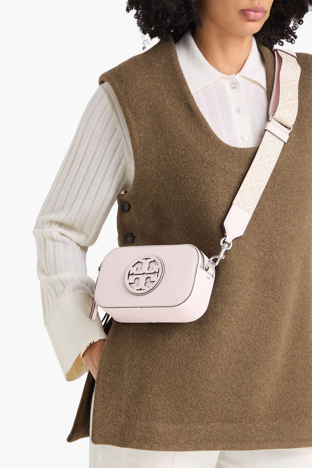 TORY BURCH حقيبة كتف "ميلر" من الجلد المُحبّب