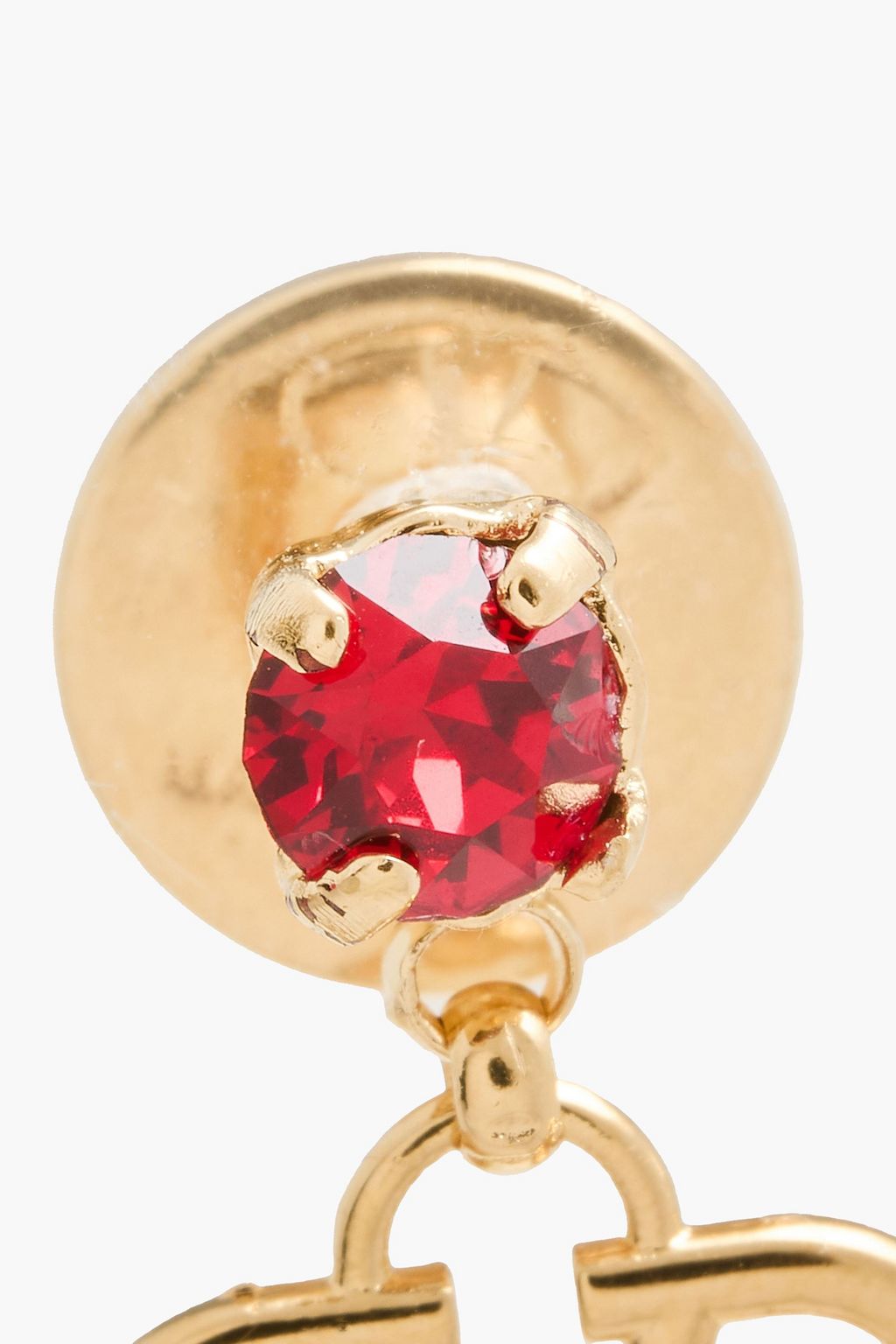 VALENTINO GARAVANI VLOGO gold-tone crystal earrings