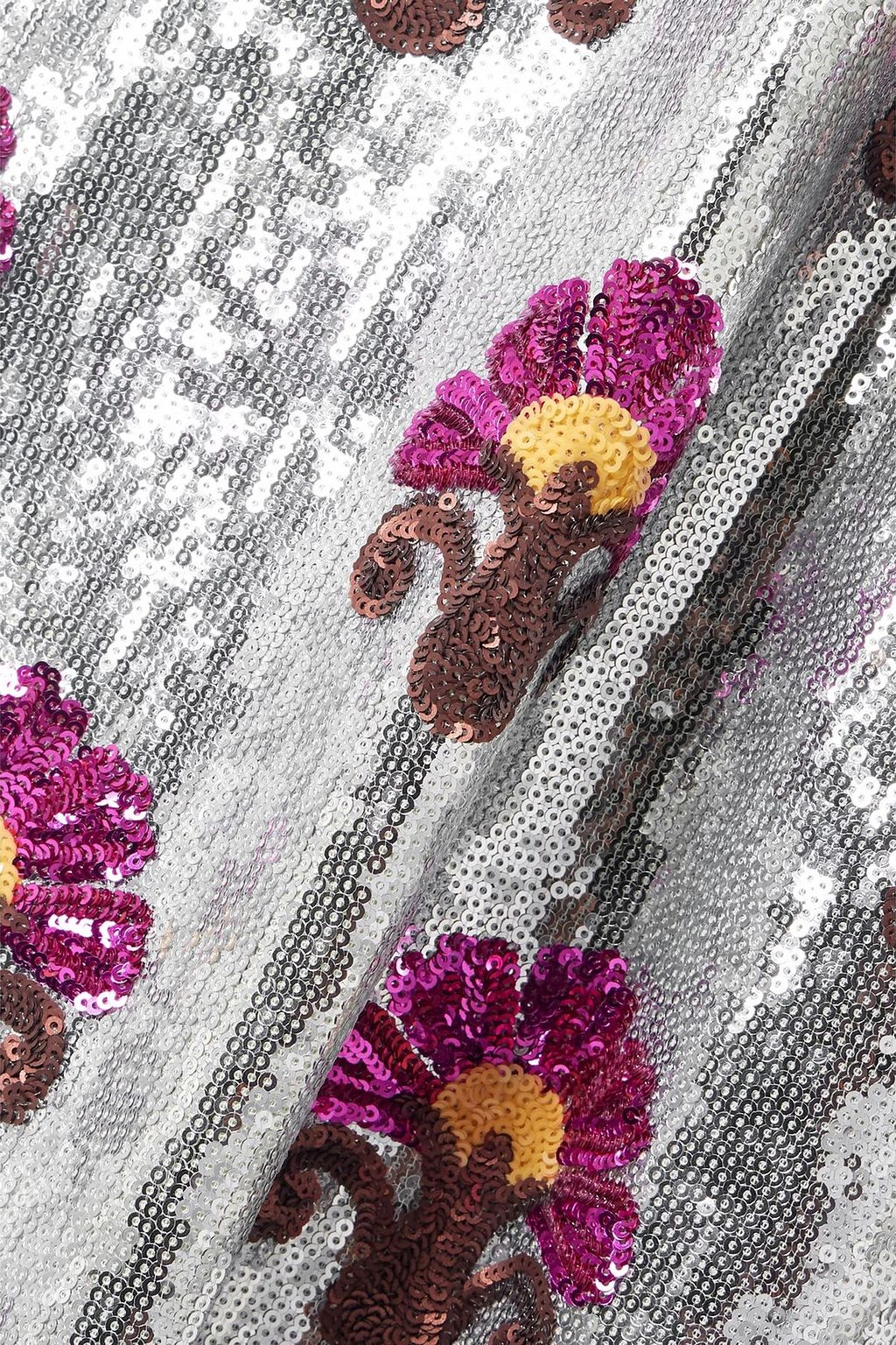 LA DOUBLEJ Roy one-shoulder sequined tulle midi dress