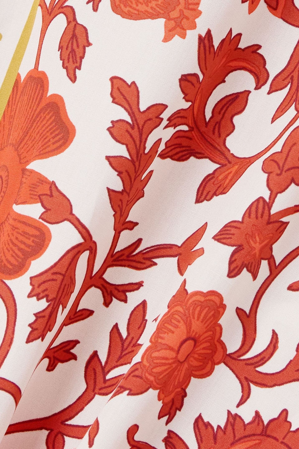 La Doublej Orlebar Brown Better Than Your Boyfriend's Printed Cotton-poplin Shirt In Red