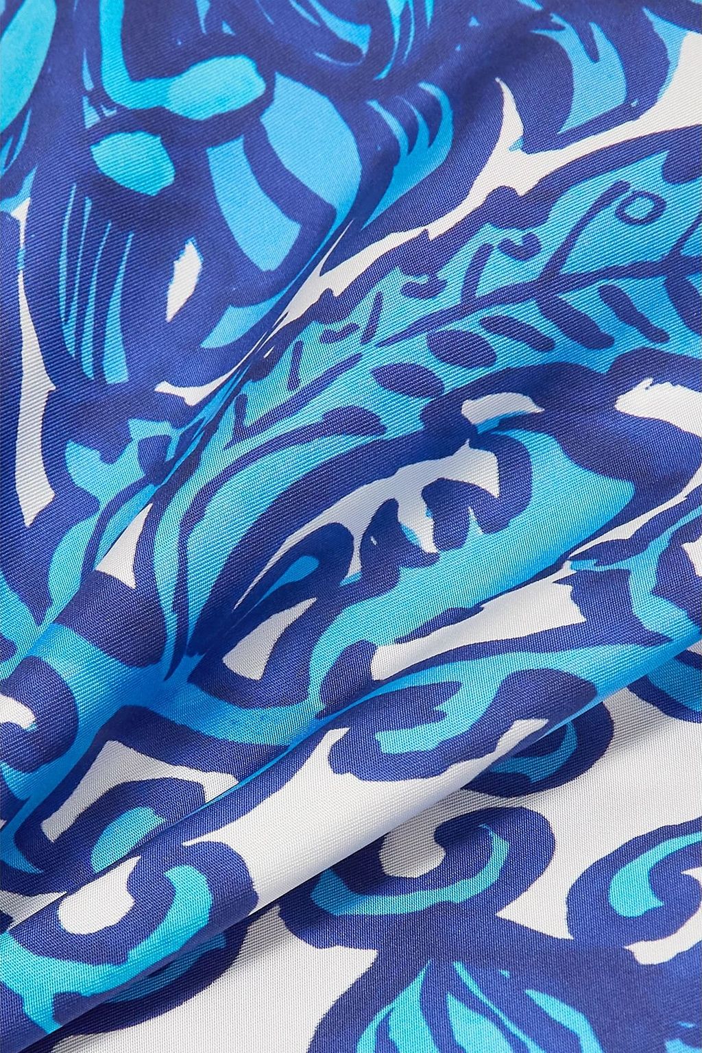 LA DOUBLEJ Twirl printed silk-twill tank