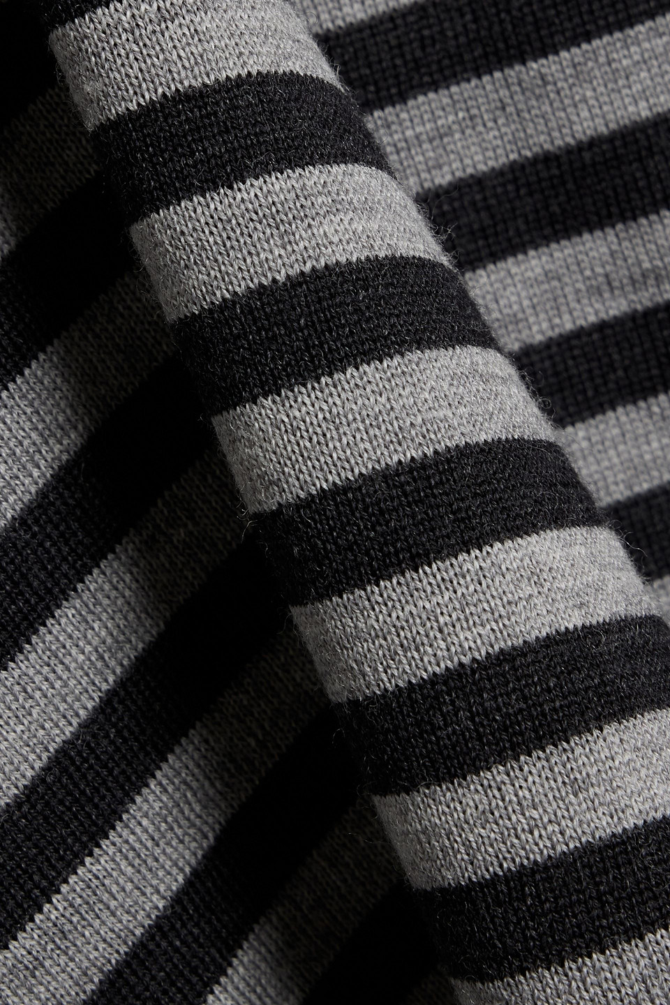 Max Mara Striped Wool Sweater In Blue