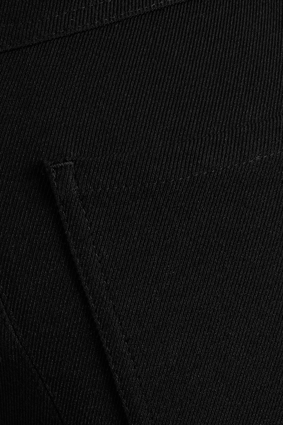 Max Mara Tabarin Cotton-blend Twill Bootcut Pants In Black