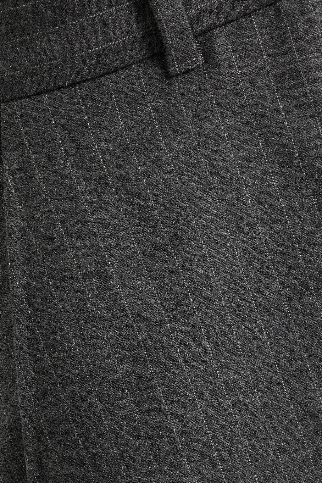 MAX MARA STUDIO Gong pinstriped wool-blend straight-leg pants