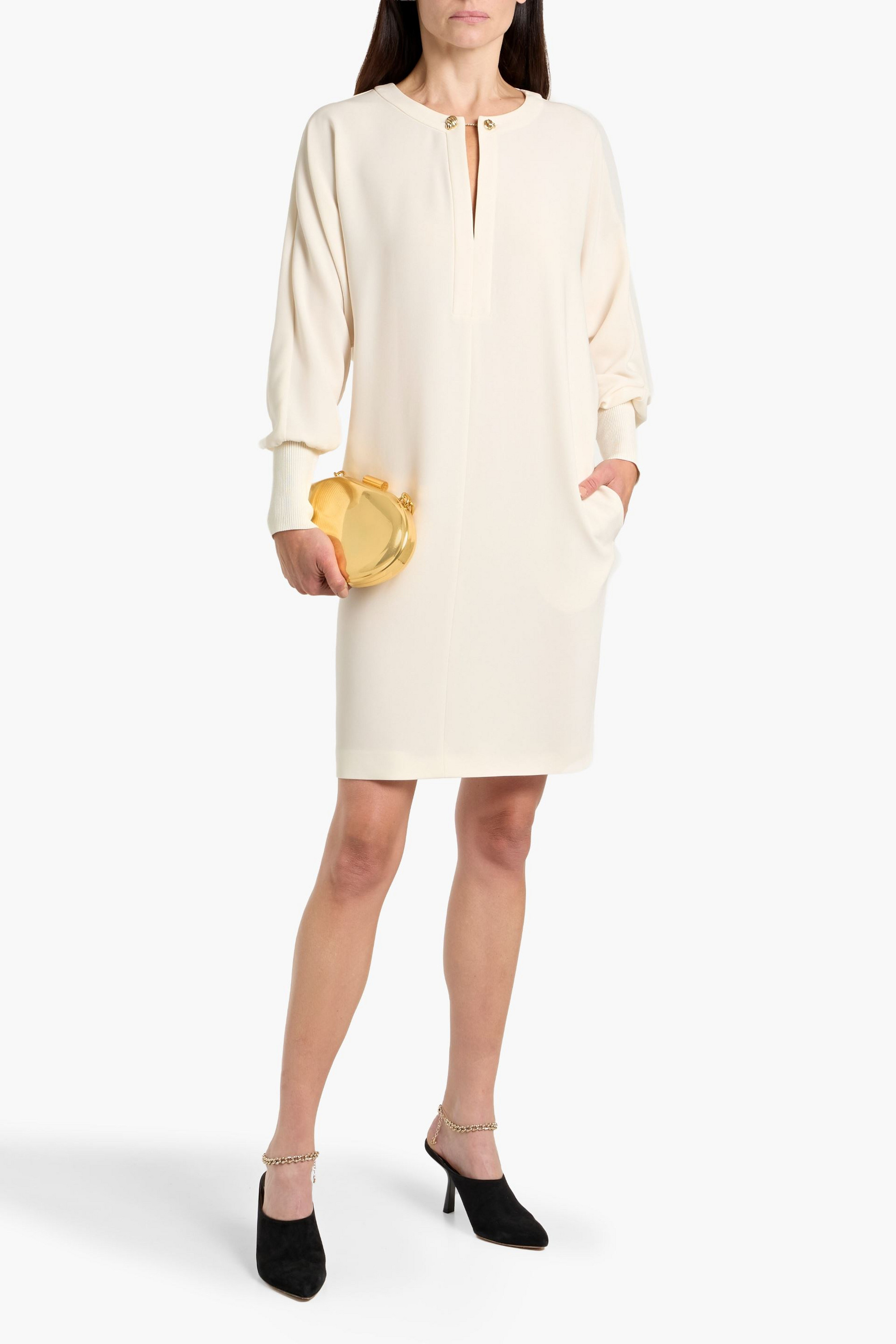 MAX MARA STUDIO Asti crepe mini dress