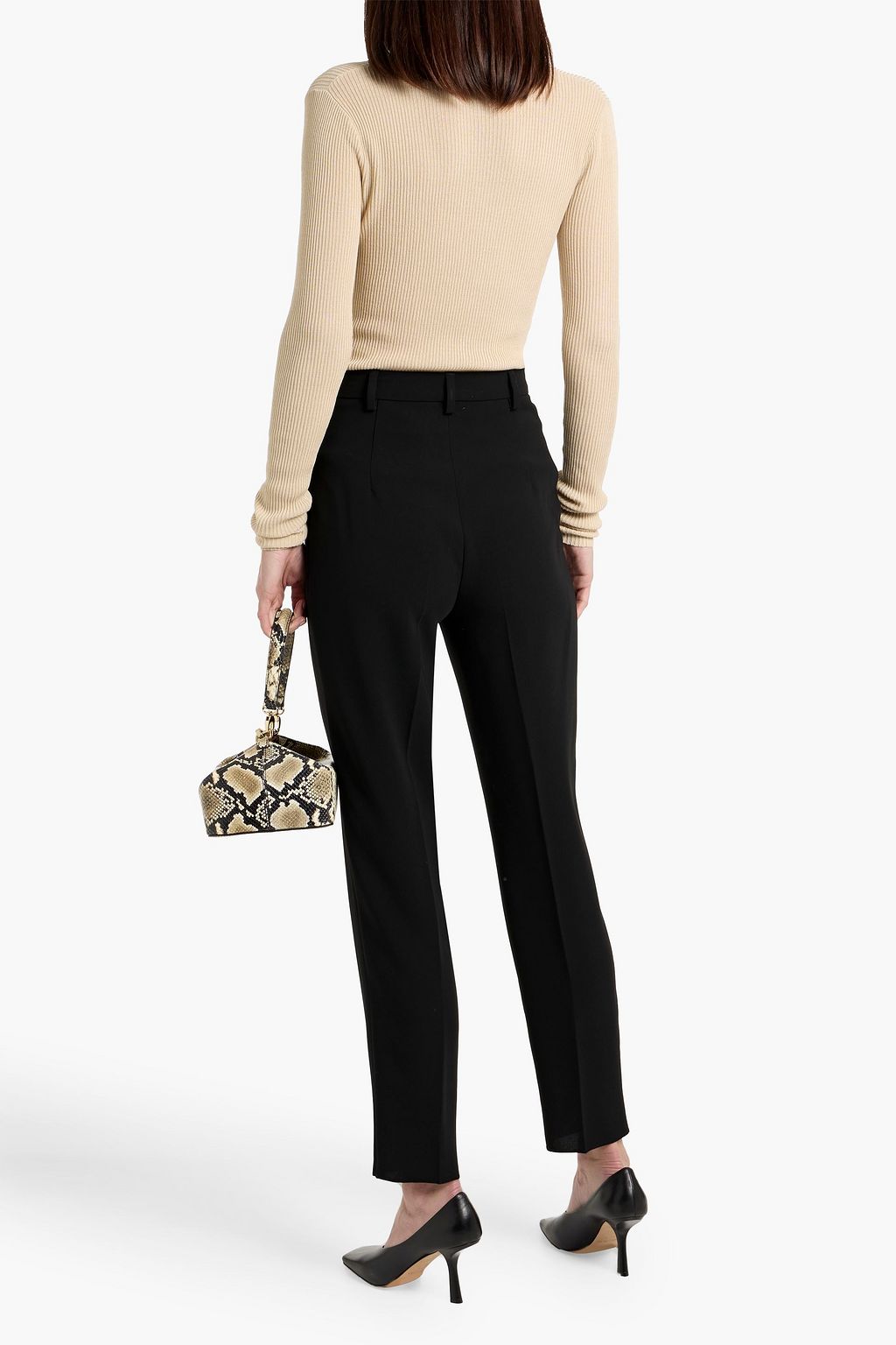 MAX MARA STUDIO Selva crepe slim-leg pants