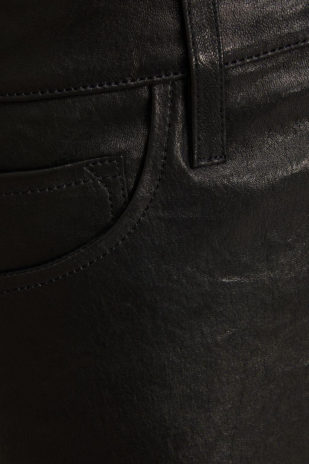 FRAME Le Crop Mini Boot leather bootcut pants