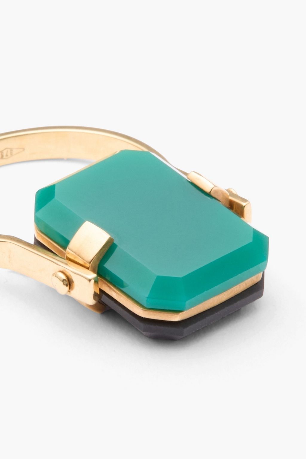 ALIITA Gold-tone stone ring