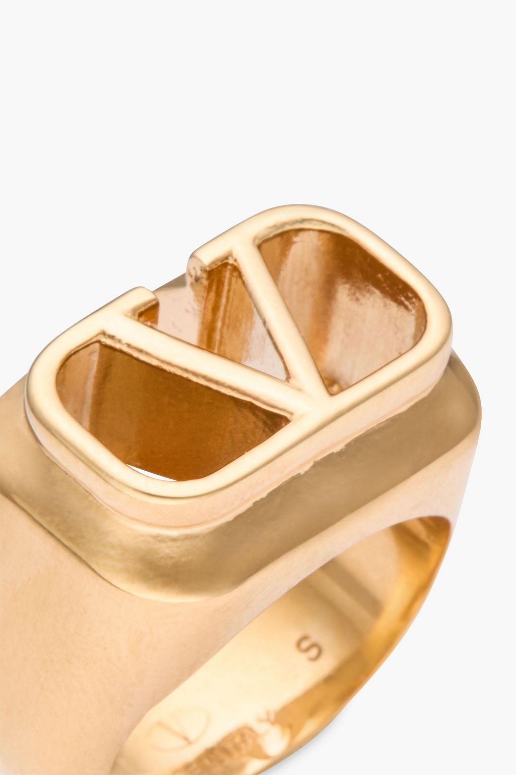 VALENTINO GARAVANI 18-karat gold-plated ring