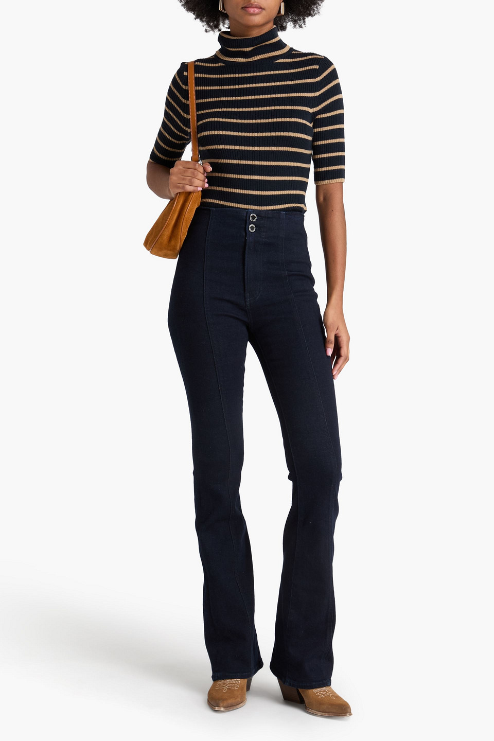  Veronica Beard - Beverly High-rise Flared Jeans - Blue - 24 
