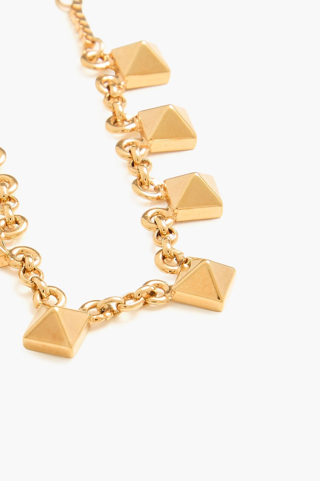 VALENTINO GARAVANI Rockstud 18-karat gold-plated bracelet