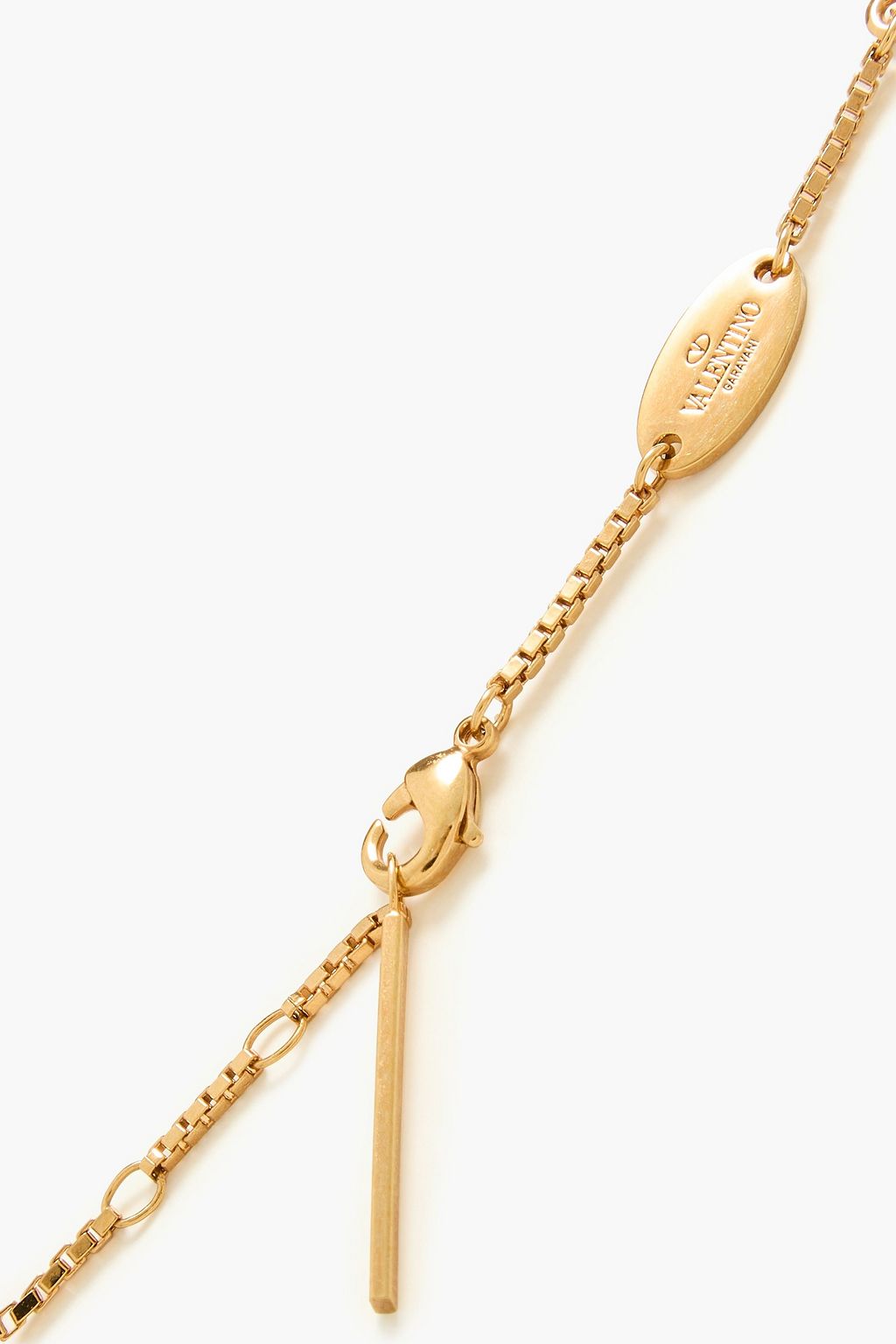 VALENTINO GARAVANI Rockstud 18-karat gold-plated bracelet