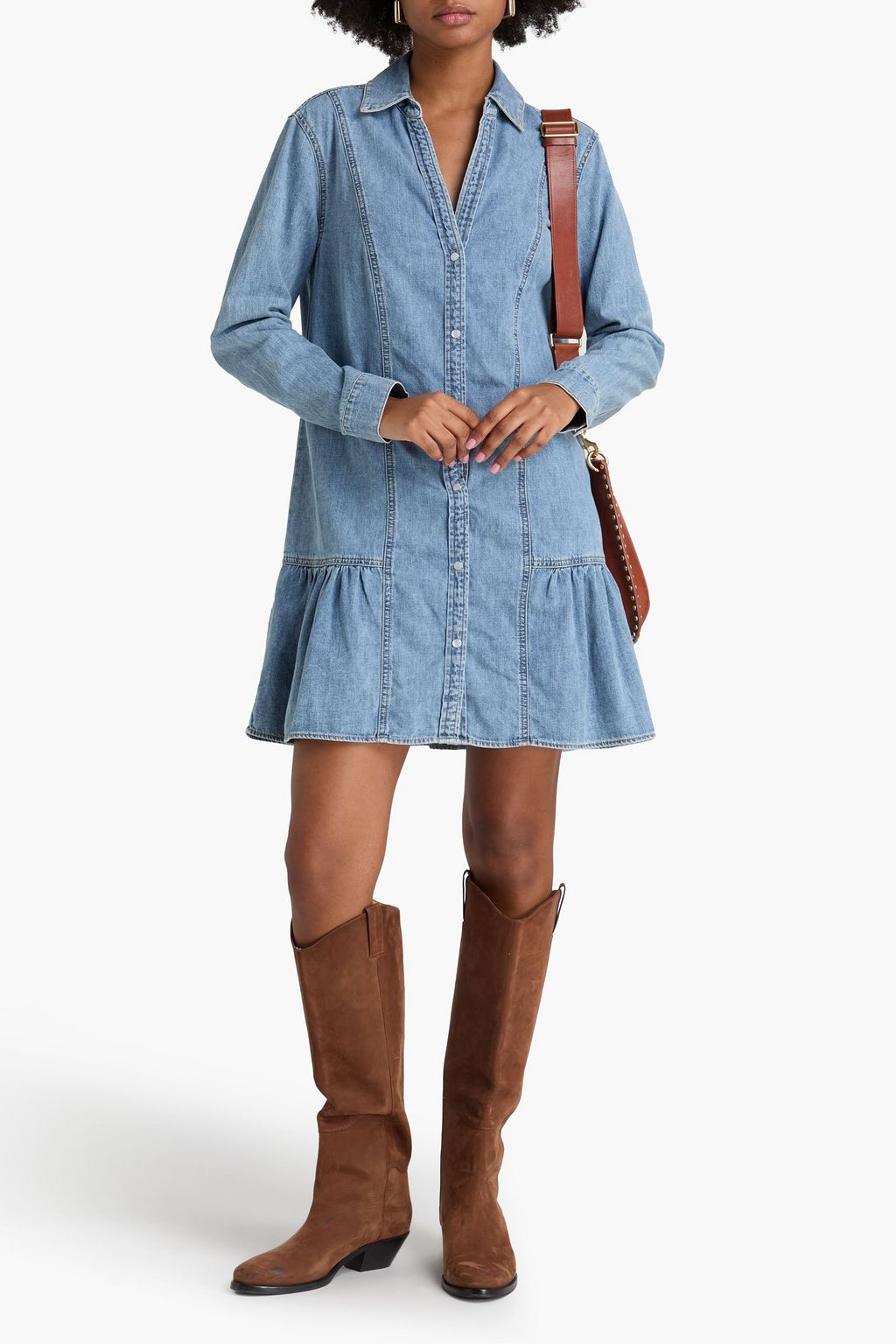 veronica beard catherine denim dress VERONICA BEARD Catherine denim mini dress