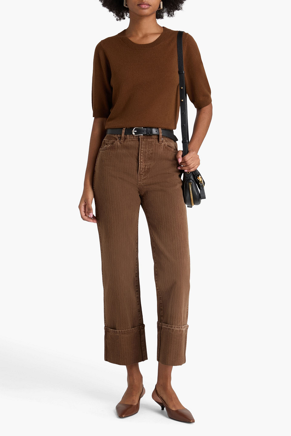  Veronica Beard - Hoch Sitzende Jeans „dylan“ Mit Geradem Bein - Braun - 28 
