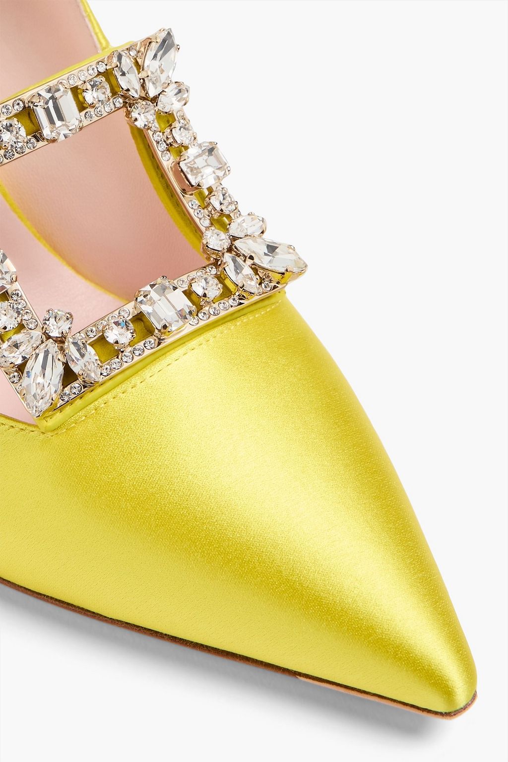 ROGER VIVIER Embellished satin pumps