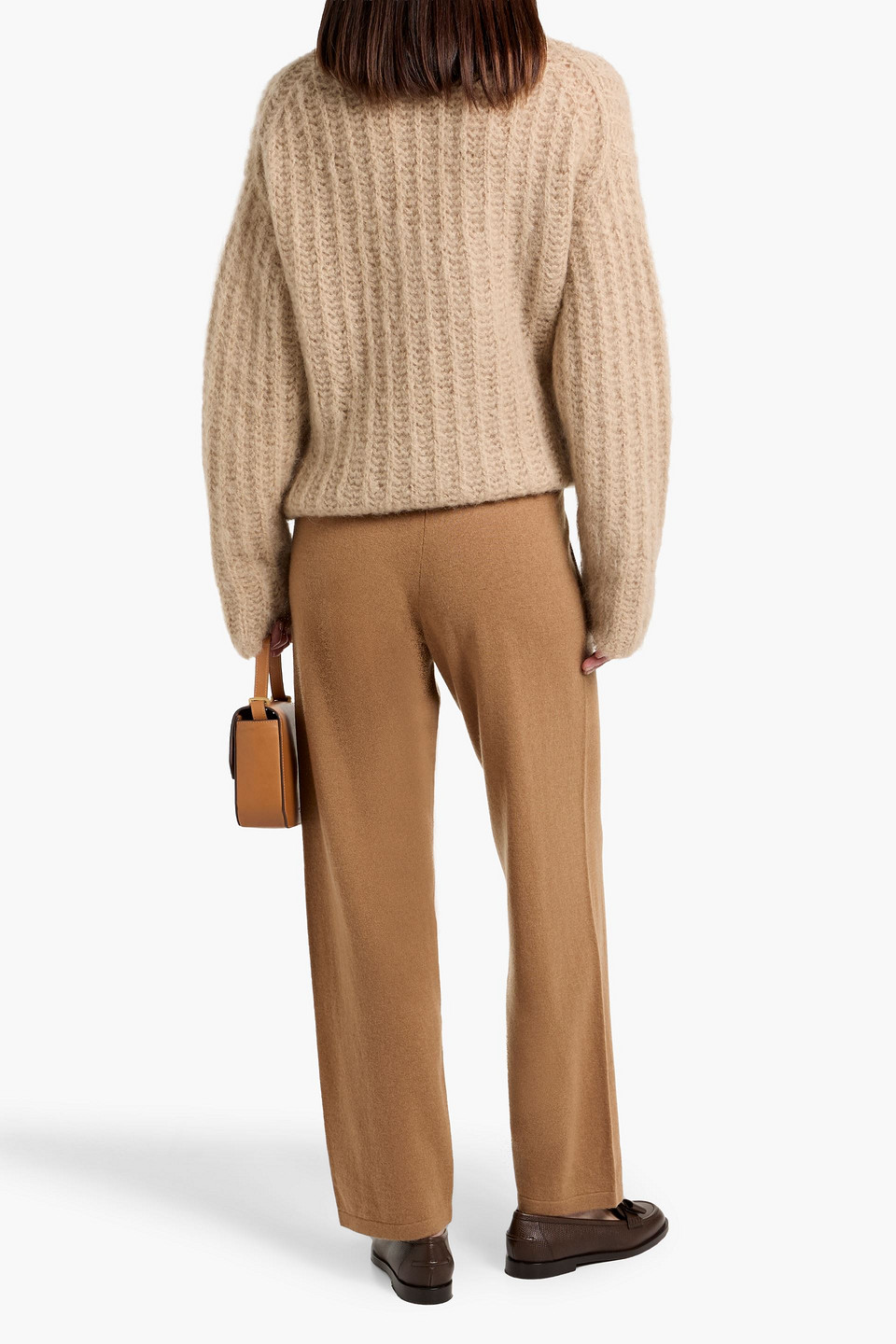 Max Mara Ghiro Wool And Cashmere-blend Straight-leg Pants In Multi