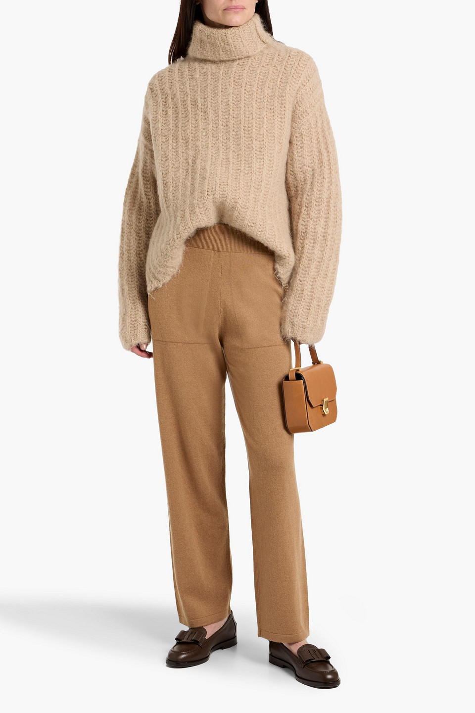 Max Mara Ghiro Wool And Cashmere-blend Straight-leg Pants In Multi