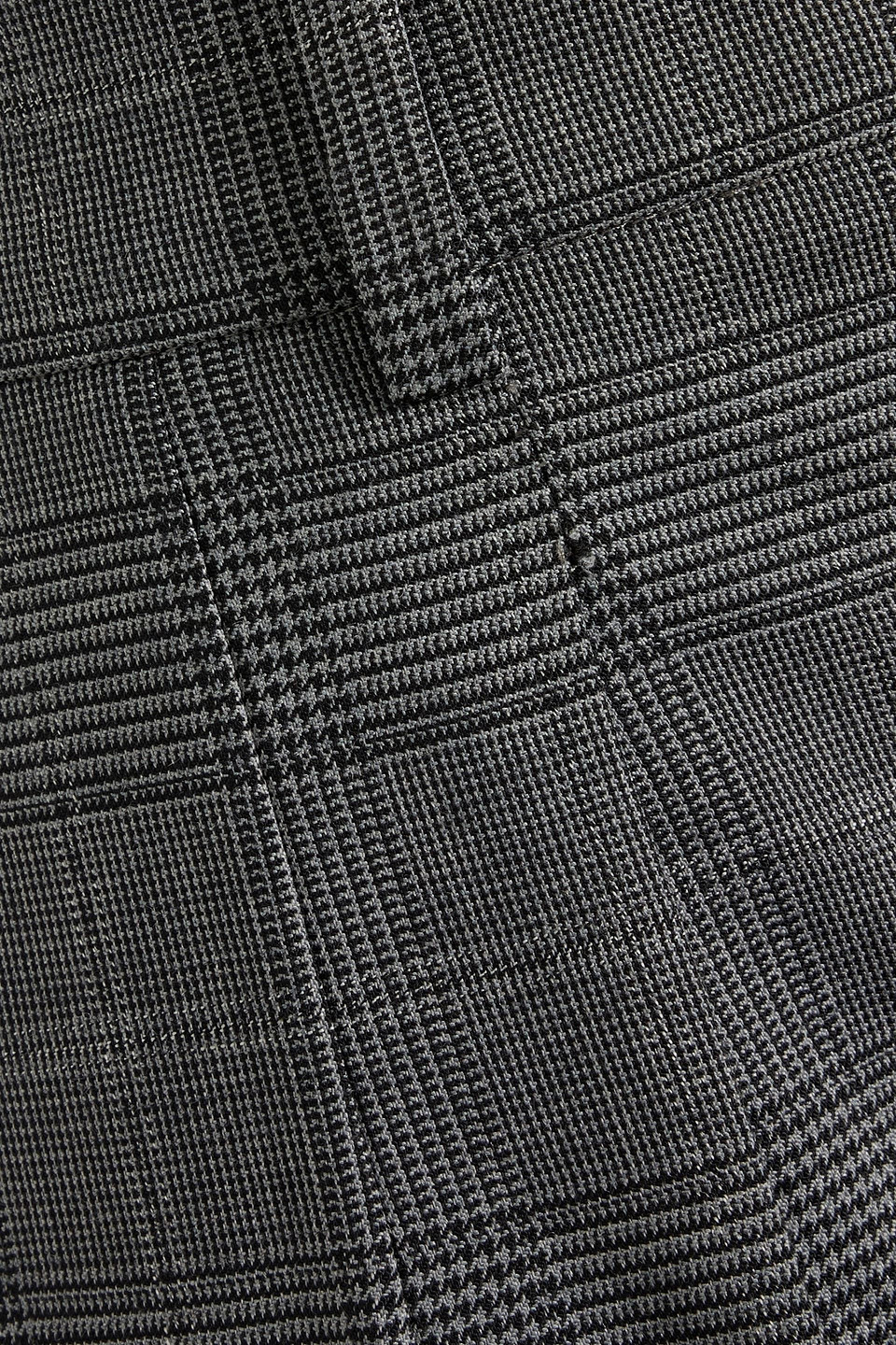 Max Mara Guelfi Prince Of Wales Checked Wool-bend Tapered Pants In Gray