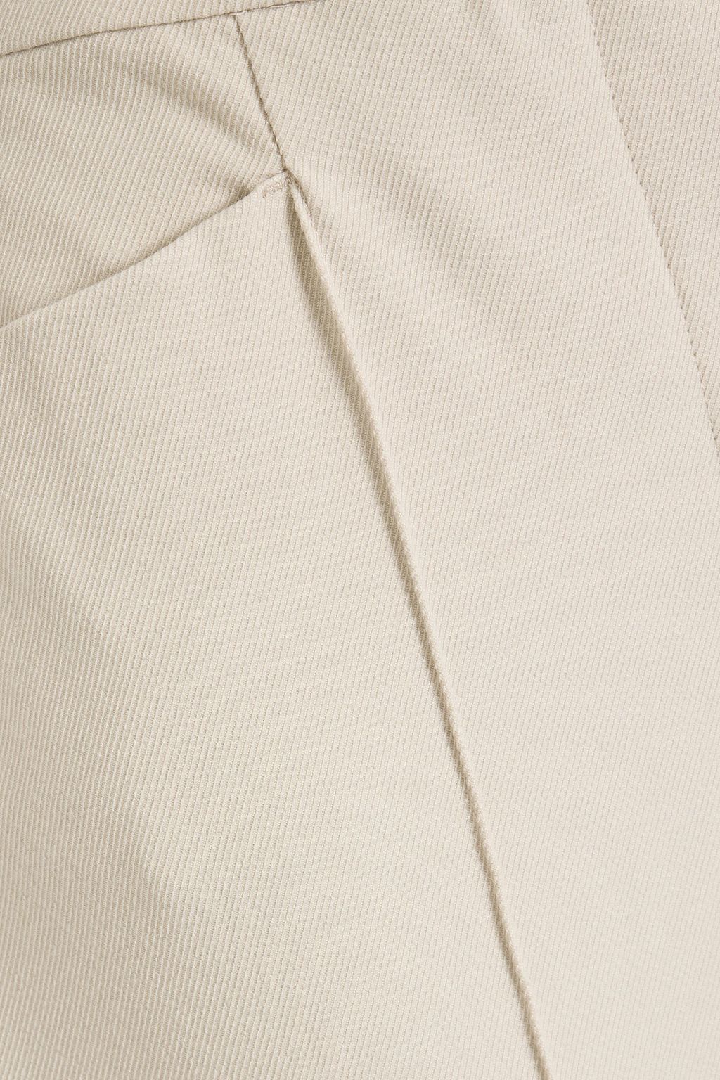 'S MAX MARA Zemira cotton-blend twill straight-leg pants