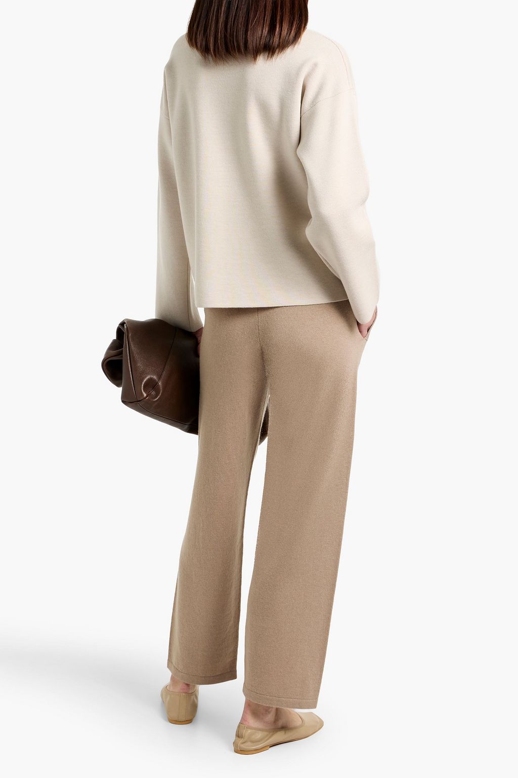 MAX MARA Ghiro wool and cashmere-blend straight-leg pants