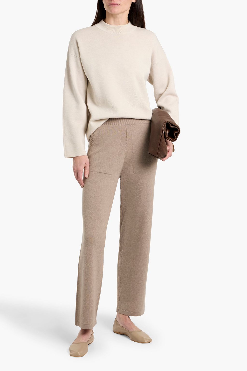 MAX MARA Ghiro wool and cashmere-blend straight-leg pants