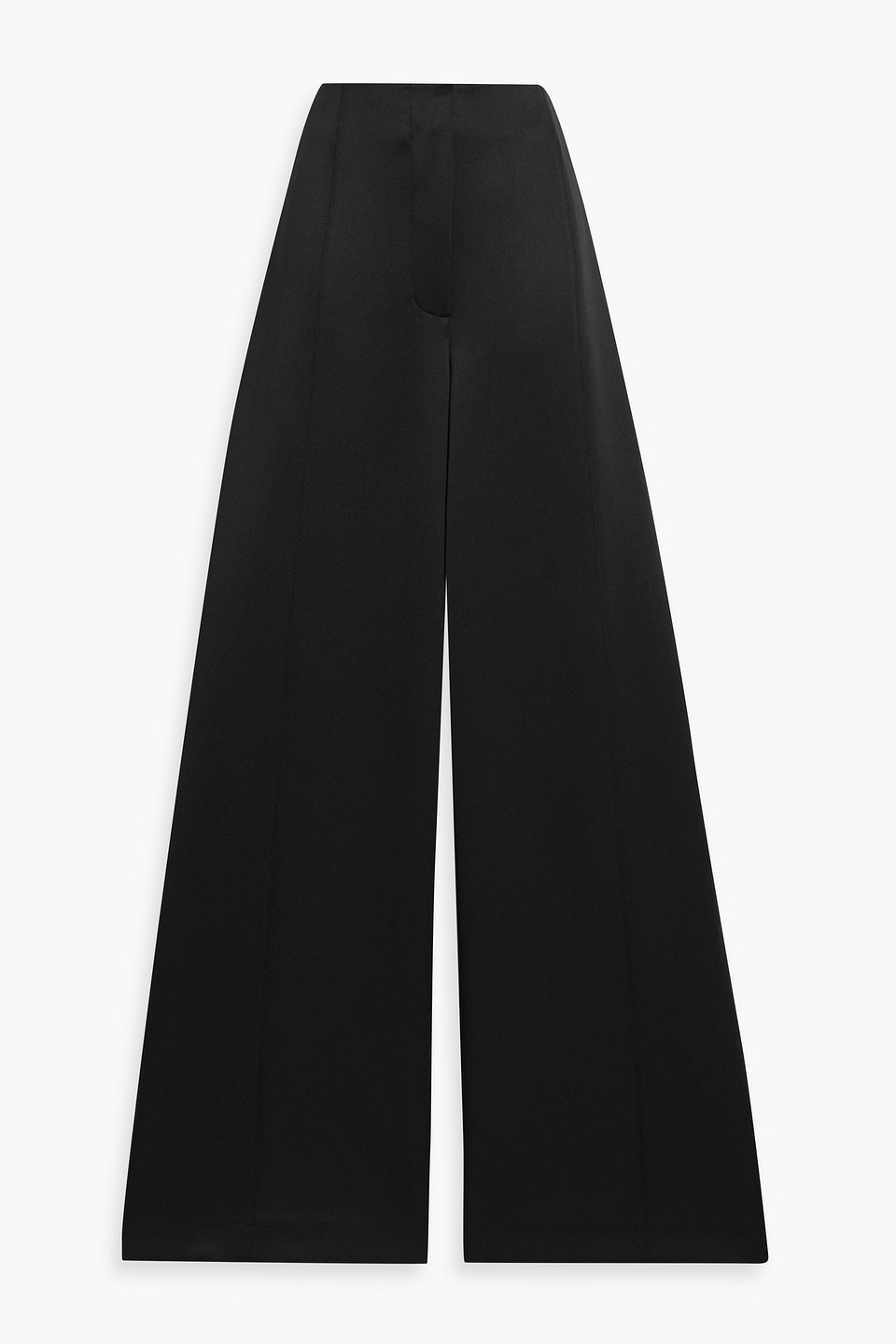 Max Mara Laerte Stretch-cady Wide-leg Pants In Black