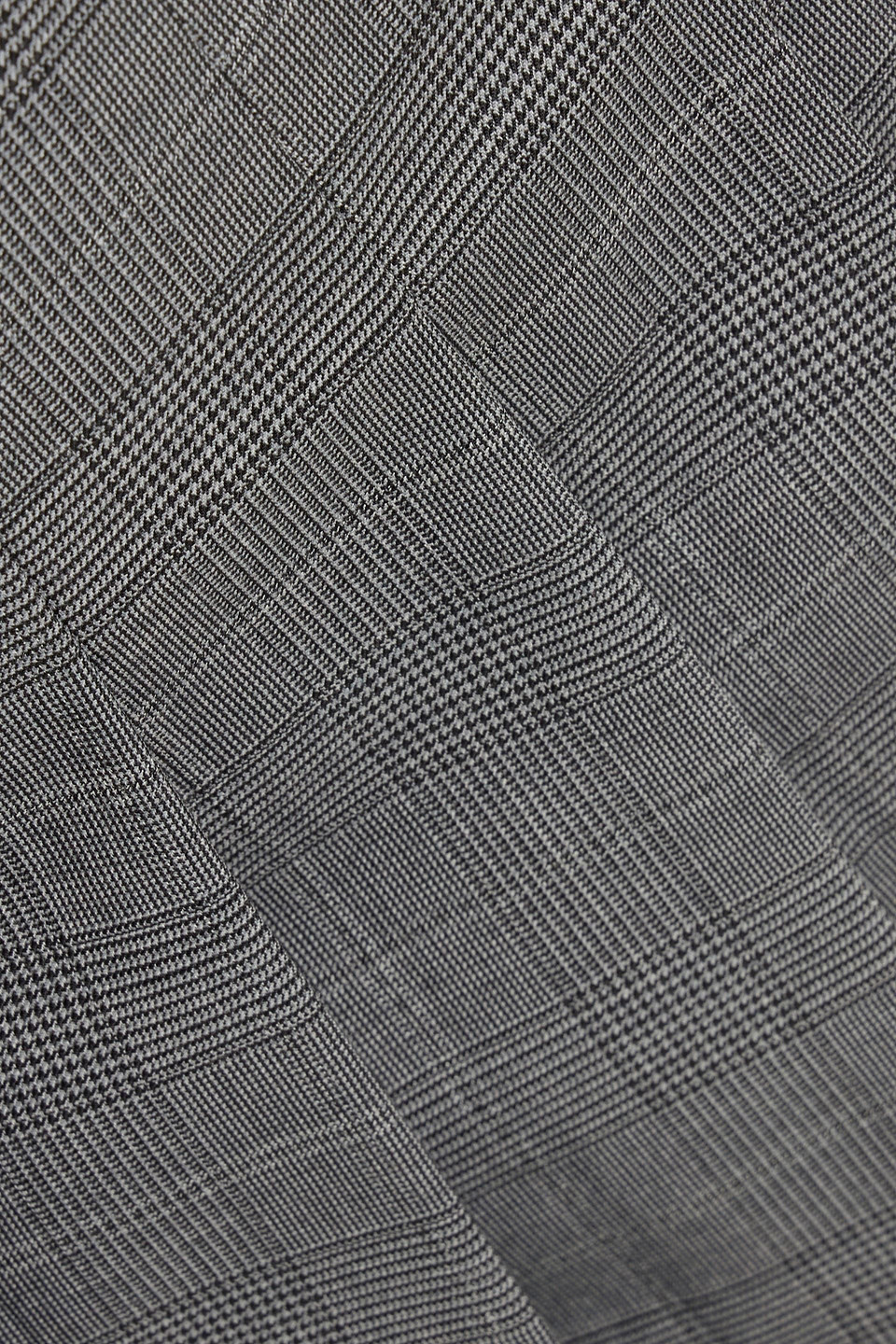 Max Mara Alcuno Prince Of Wales Checked Wool-blend Mini Skirt In Gray