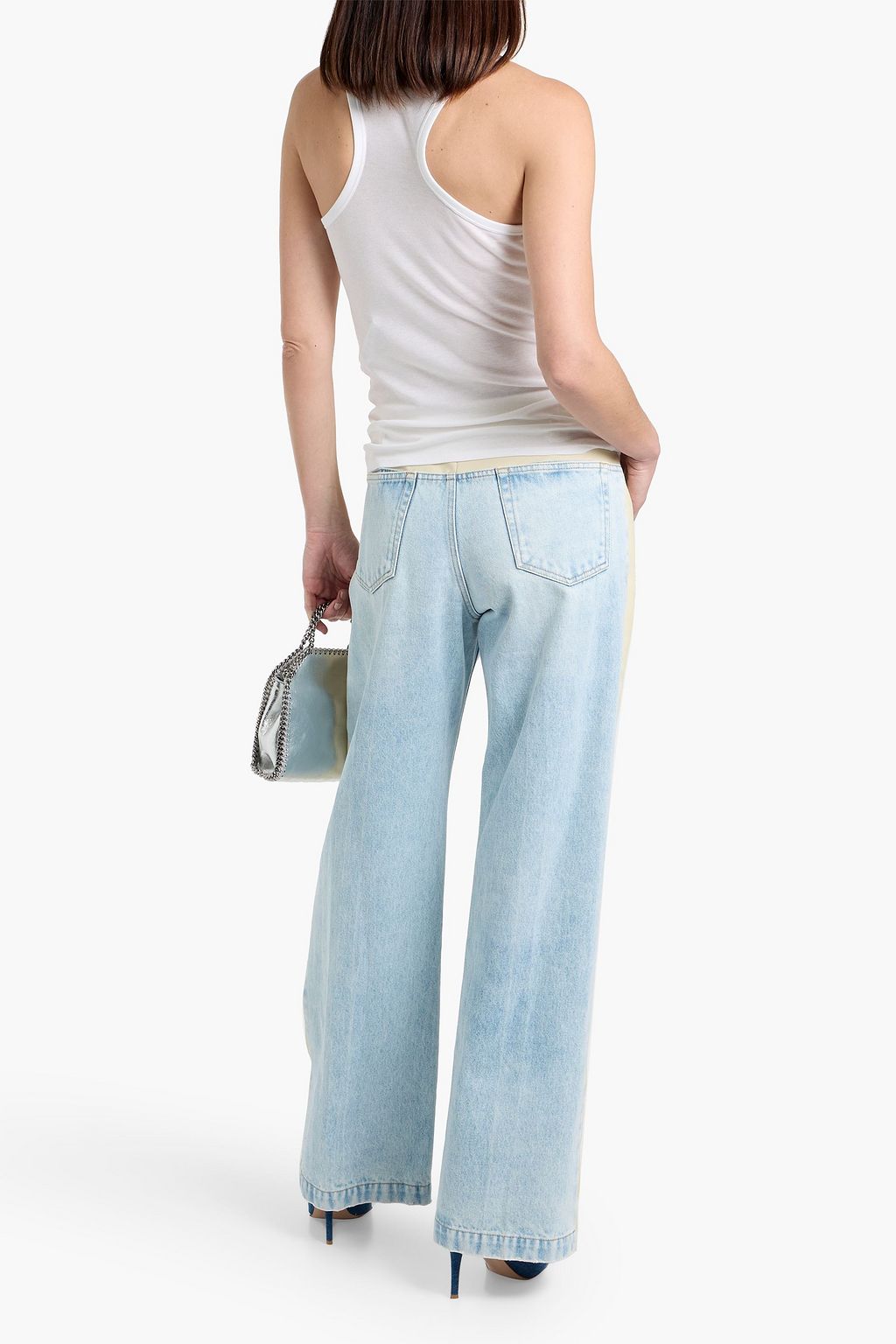 STELLA MCCARTNEY Lyocell and cotton-blend jersey tank