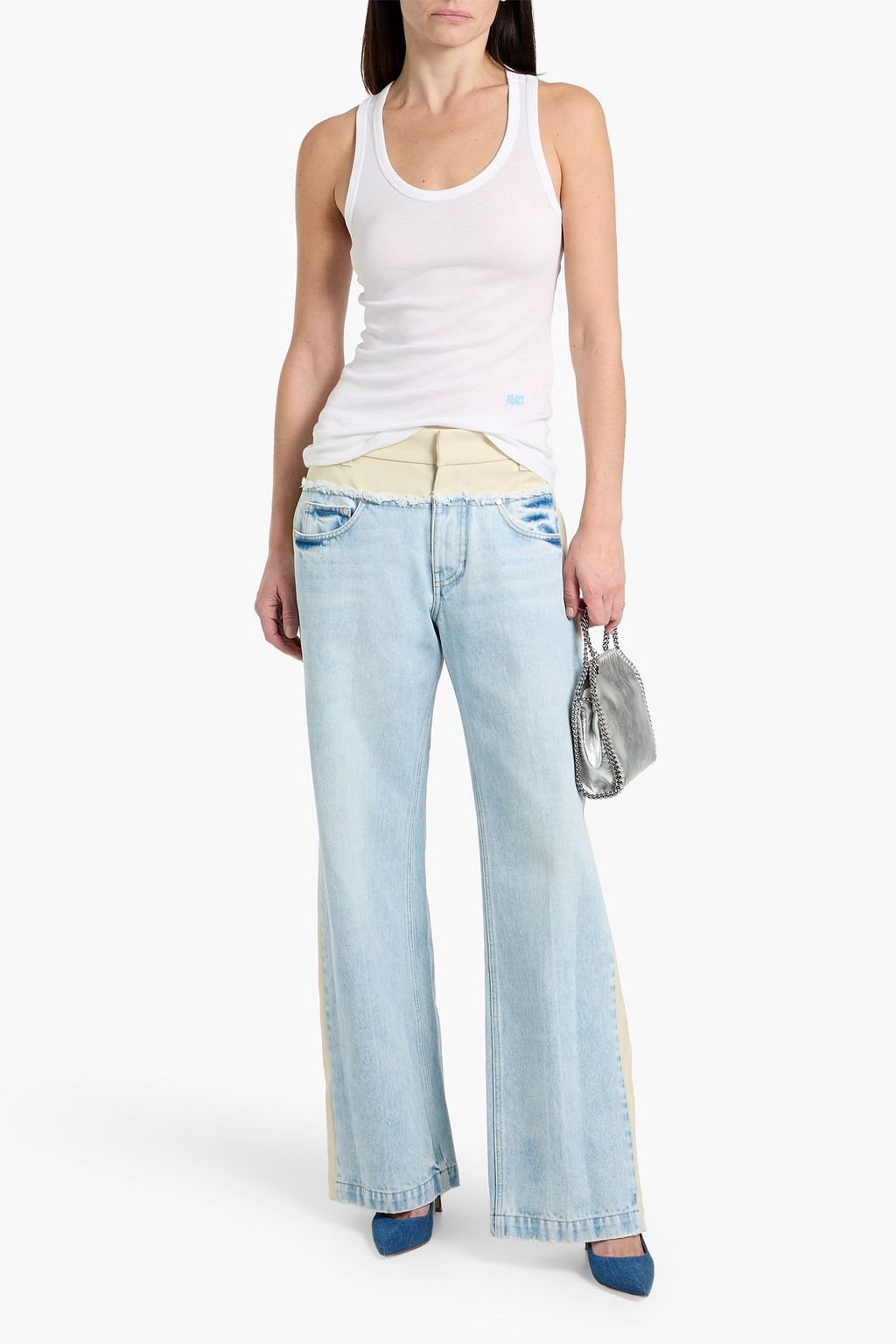 STELLA MCCARTNEY Lyocell and cotton-blend jersey tank