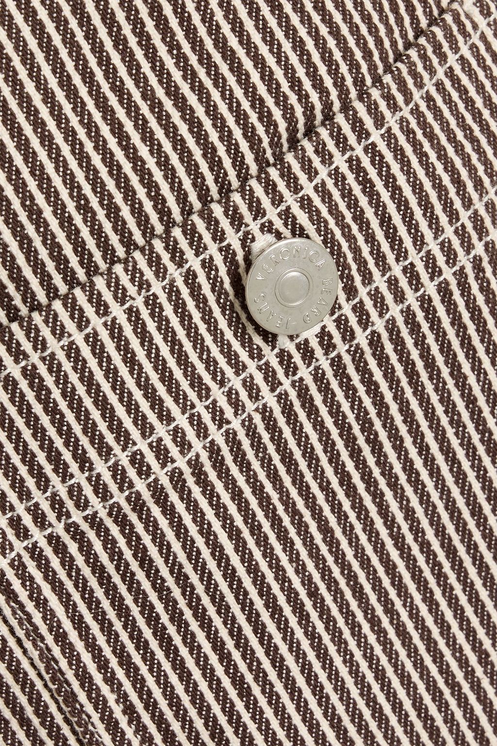 VERONICA BEARD Oakley striped denim mini dress