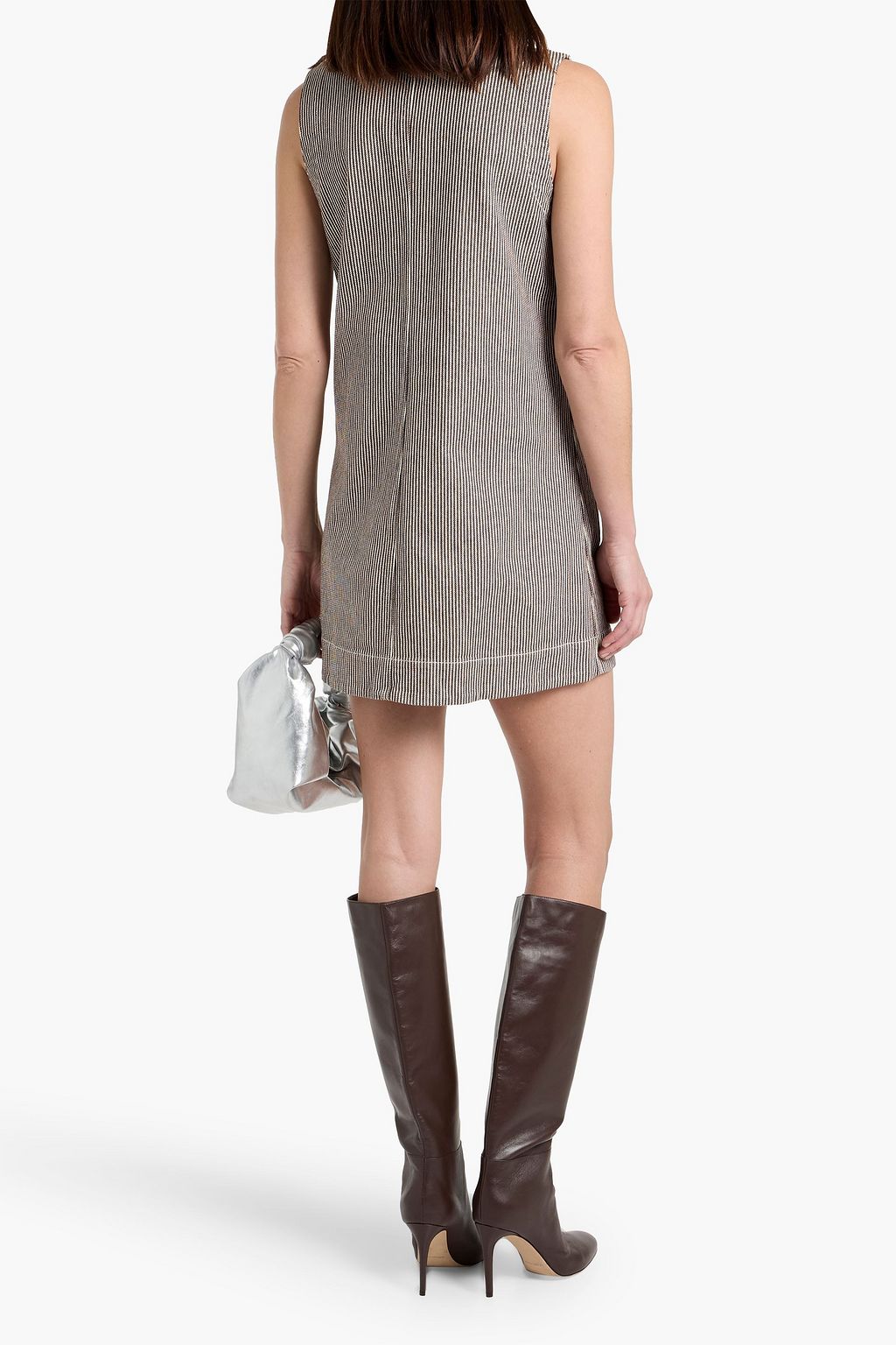 VERONICA BEARD Oakley striped denim mini dress