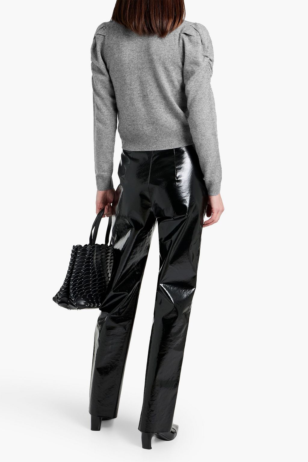 FRAME Frankie ruched wool-blend sweater