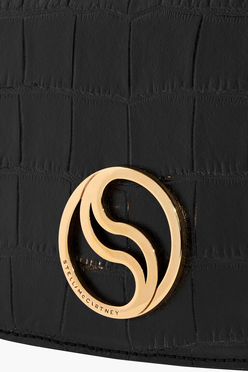 STELLA MCCARTNEY S-Wave croc-effect shoulder bag