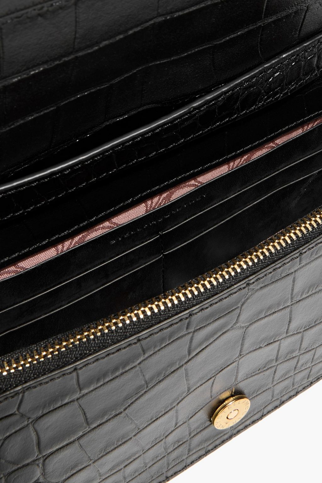 STELLA MCCARTNEY S-Wave croc-effect shoulder bag