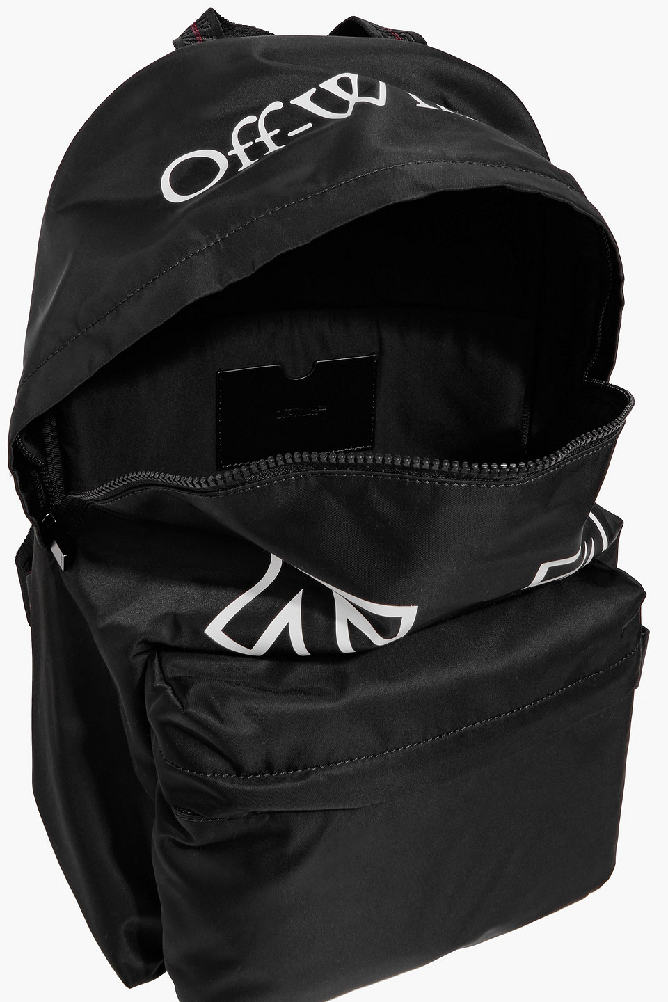 Off-white Heritage Printed Shell Backpack In Black