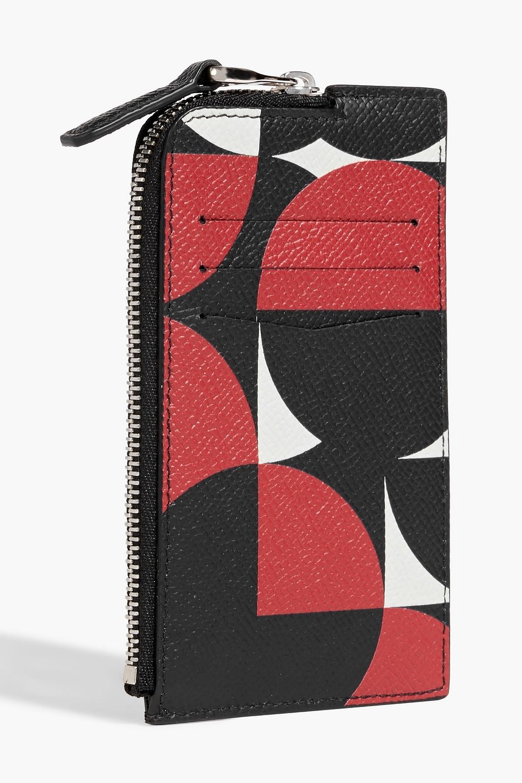 DUNHILL Cadogan printed pebbled-leather cardholder