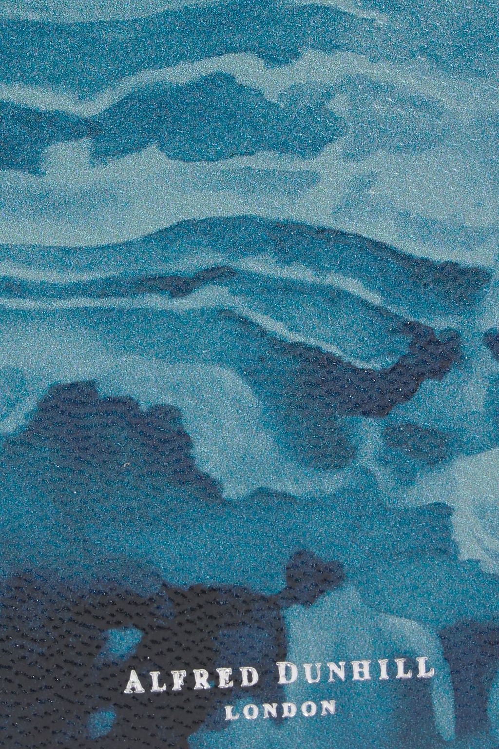 DUNHILL Duke printed pebbled-leather cardholder