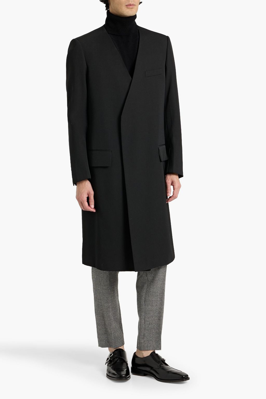 DUNHILL Double-breasted wool-twill coat