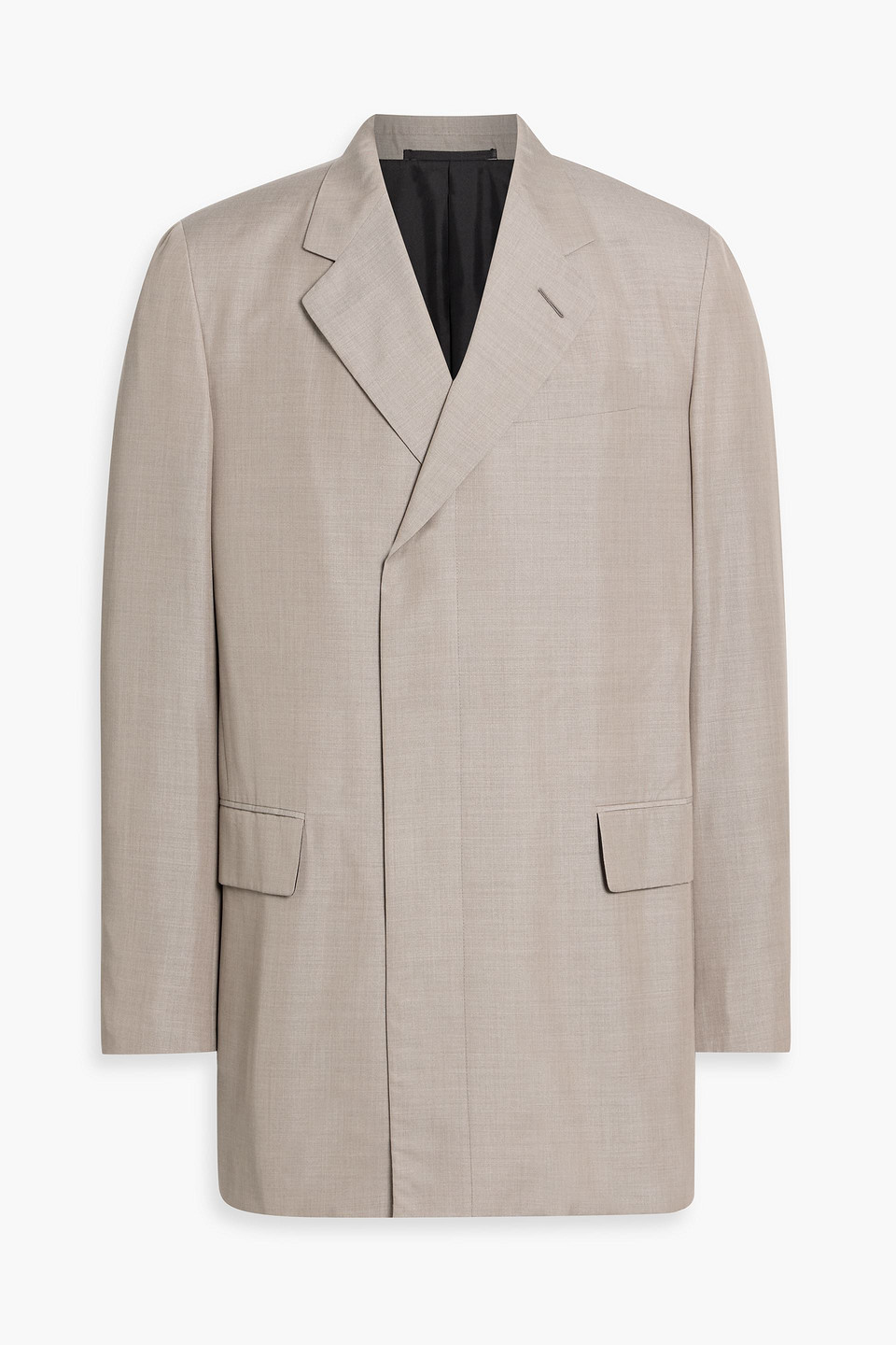 Dunhill Wool And Silk-blend Coat In Gray