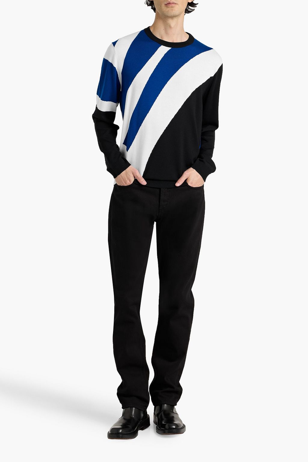 DUNHILL Intarsia wool sweater