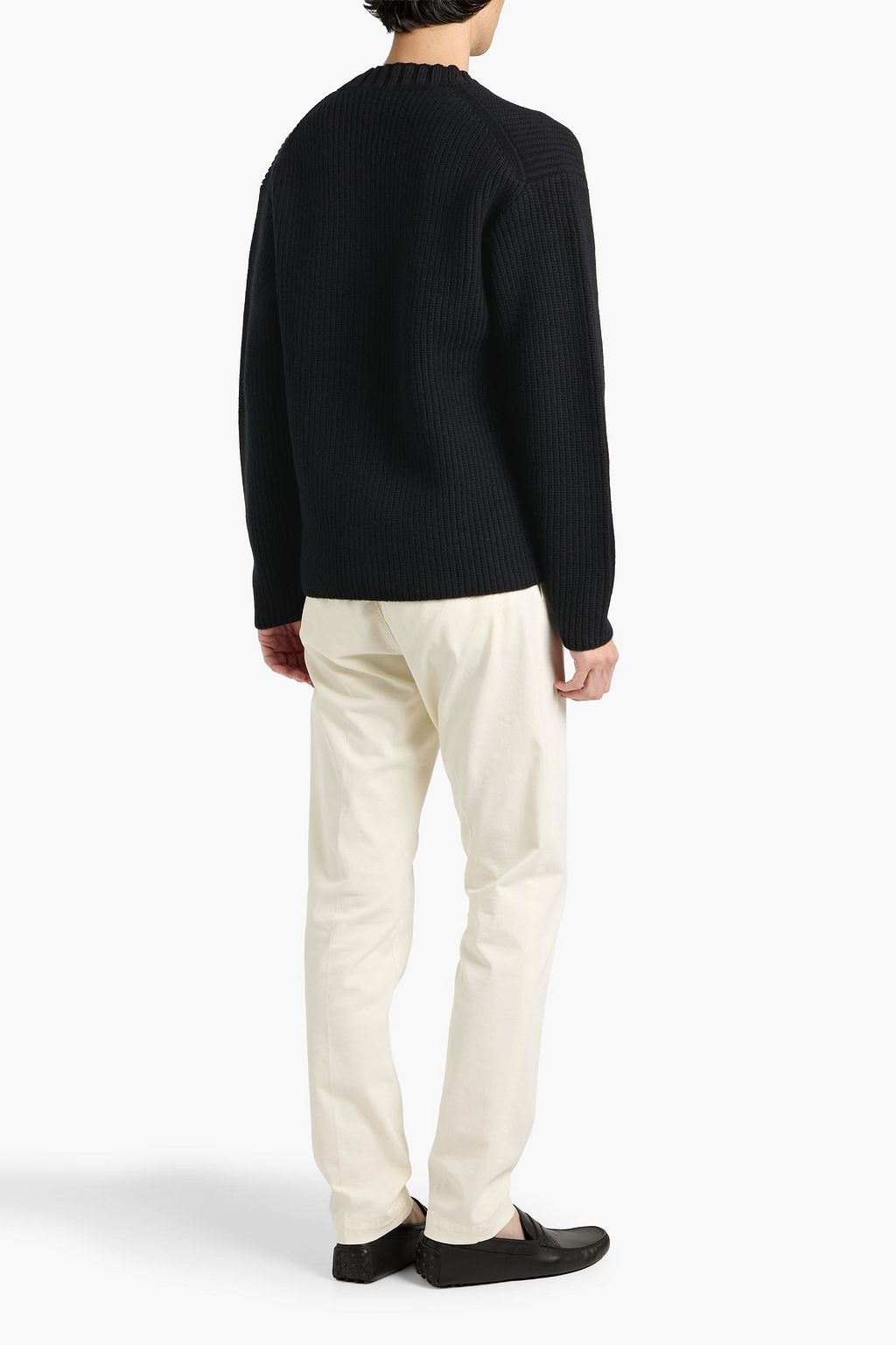 DUNHILL Ribbed wool cardigan